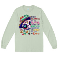 Matcha You are braver than you think sugar skull Long Sleeve Tee - NancyCooperArtShop