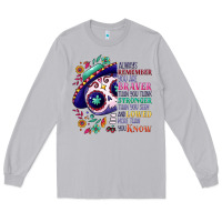 Moon Dust You are braver than you think sugar skull Long Sleeve Tee - NancyCooperArtShop