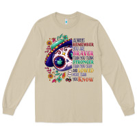 Mushroom You are braver than you think sugar skull Long Sleeve Tee - NancyCooperArtShop