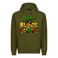 Army Green Little black queen Premium Hoodie - FaDigitalArtStudio