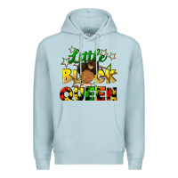 Blue Mist Little black queen Premium Hoodie - FaDigitalArtStudio