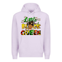 Lilac Little black queen Premium Hoodie - FaDigitalArtStudio