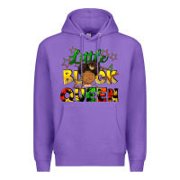Purple Little black queen Premium Hoodie - FaDigitalArtStudio