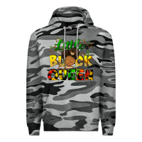 Slate Camo Little black queen Premium Hoodie - FaDigitalArtStudio