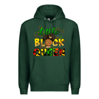 Sports Green Little black queen Premium Hoodie - FaDigitalArtStudio