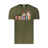 Vintage Olive My First Easter Bunny Vintage Tee - RanaPortraitStore