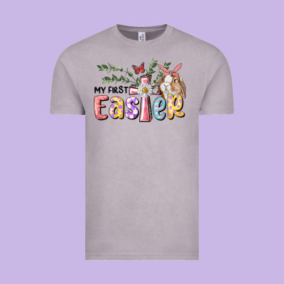 My First Easter Bunny Vintage Tee Designed By Ranaportraitstore
