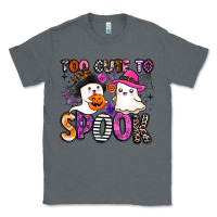 Charcoal Heather too cute to spook Classic Tee - BarkalooDesign