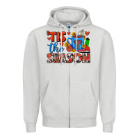 Dove Grey tis the season  basketball coffee mug Zipper Hoodie - FaDigitalArtStudio