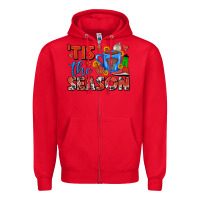 Red tis the season  basketball coffee mug Zipper Hoodie - FaDigitalArtStudio