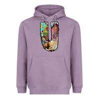 Lavender farm life alphabet lowercase letters u Heavyweight Hoodie - BundleAndBundleShop