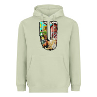 Matcha farm life alphabet lowercase letters u Heavyweight Hoodie - BundleAndBundleShop