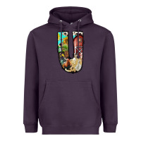 Plum farm life alphabet lowercase letters u Heavyweight Hoodie - BundleAndBundleShop