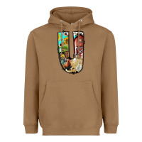 Farm Life Alphabet Lowercase Letters U Heavyweight Hoodie | Teevron