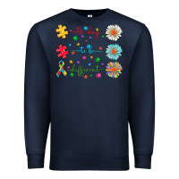 Navy It's Okay To Be Different Premium Sweatshirt - CowhideDigitalArt