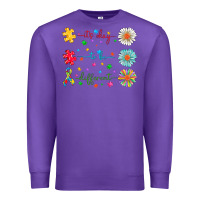 Purple It's Okay To Be Different Premium Sweatshirt - CowhideDigitalArt