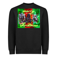 Black merry christmas gnomies Heavyweight Sweatshirt - CowGirlArtShop