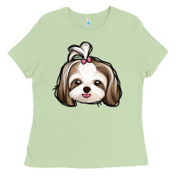 Matcha shih tzu Ladies Tee - Jasminsmagicworld