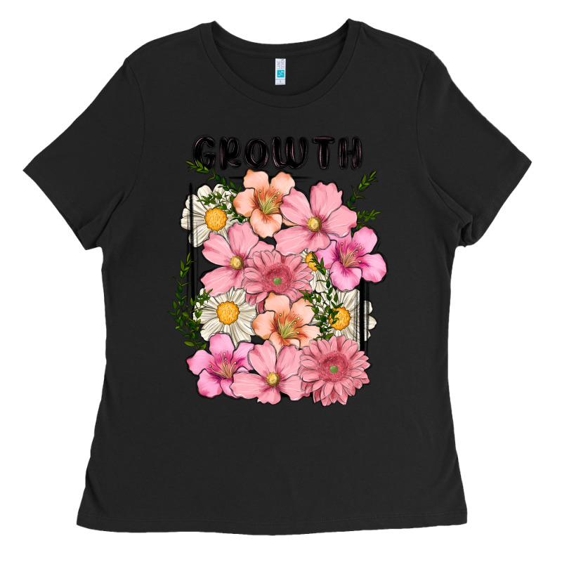 Growth Flower Ladies Tee by MaliasSmallBusiness | Teevron