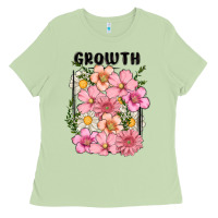 Matcha growth flower Ladies Tee - MaliasSmallBusiness