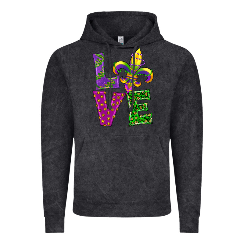 Mardi Gras Love Vintage Hoodie by RanaPortraitStore | Teevron