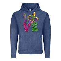 Vintage Denim mardi gras love Vintage Hoodie - RanaPortraitStore