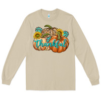Mushroom Thankful Long Sleeve Tee - texasbilliewilder