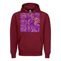 Burgundy Abstract Mardi Gras Seamless Pattern Zipper Hoodie - FaDigitalArtStudio