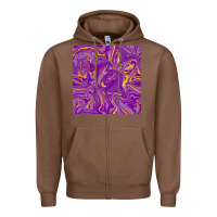 Chestnut Abstract Mardi Gras Seamless Pattern Zipper Hoodie - FaDigitalArtStudio