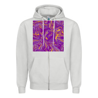 Dove Grey Abstract Mardi Gras Seamless Pattern Zipper Hoodie - FaDigitalArtStudio