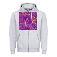 Heather Grey Abstract Mardi Gras Seamless Pattern Zipper Hoodie - FaDigitalArtStudio