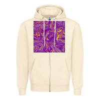 Sandshell Abstract Mardi Gras Seamless Pattern Zipper Hoodie - FaDigitalArtStudio