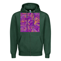Abstract Mardi Gras Seamless Pattern Zipper Hoodie | Teevron