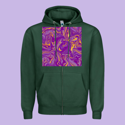 Abstract Mardi Gras Seamless Pattern Zipper Hoodie Designed By Fadigitalartstudio