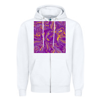 White Abstract Mardi Gras Seamless Pattern Zipper Hoodie - FaDigitalArtStudio
