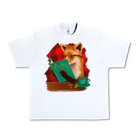 White Fox with Coffee Urban Heavy Tee - Bettercallsaul