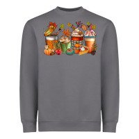 Storm fall coffee cups Heavyweight Sweatshirt - CowGirlArtShop