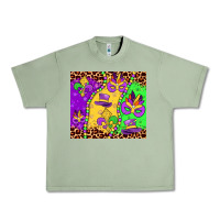 Oil Green mardi gras Urban Heavy Tee - JahusDesignShop