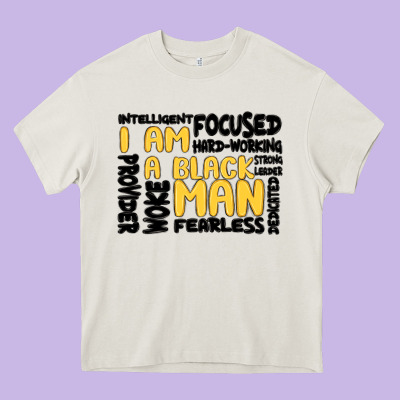 I Am A Black Man Heavy Core Tee Designed By Maliassmallbusiness