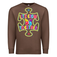 Chestnut Let s Grow Together Premium Sweatshirt - CowhideDigitalArt