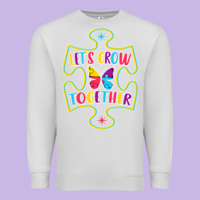 Let S Grow Together Premium Sweatshirt Designed By Cowhidedigitalart