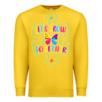 Lemon Let s Grow Together Premium Sweatshirt - CowhideDigitalArt