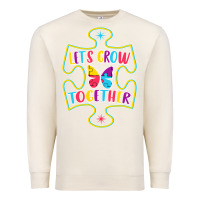Sandshell Let s Grow Together Premium Sweatshirt - CowhideDigitalArt