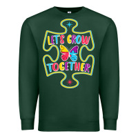 Sports Green Let s Grow Together Premium Sweatshirt - CowhideDigitalArt