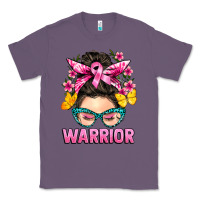 Lavender cancer warrior messy bun Classic Tee - BarkalooDesign
