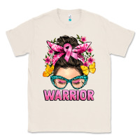 Natural cancer warrior messy bun Classic Tee - BarkalooDesign