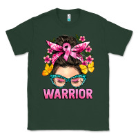 Sports Green cancer warrior messy bun Classic Tee - BarkalooDesign