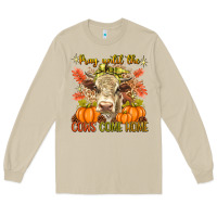 Mushroom Pray Till The Cows Come Home Long Sleeve Tee - texasbilliewilder