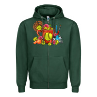 Sports Green Softball Coffee Mug Zipper Hoodie - FaDigitalArtStudio