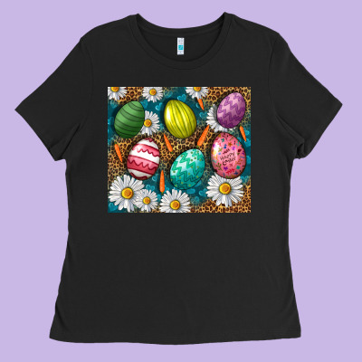 Easter Eggs Ladies Tee Designed By Nancycooperartshop